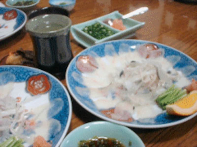 とらふぐ刺し一人盛り