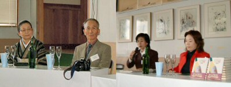 武田重信社長と良子夫人。キュヴェ・ヨシコの良子さんです!&タケダワイナリー収穫祭にてのセミナーの様子。コメンテーター務めました。