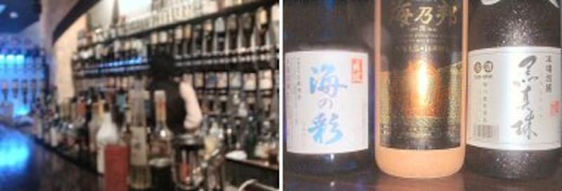 店内とお勧めのボトル