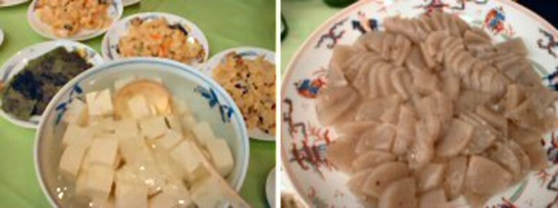 「風味豊かな冷奴とおから」＆「味わい深い手造りこんにゃく」