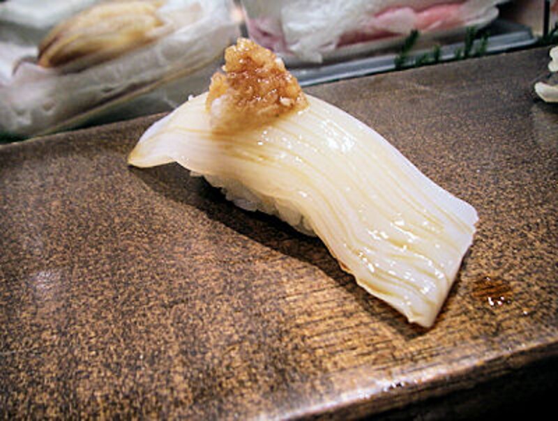 やりいかの辛み大根のせ。名物だ。