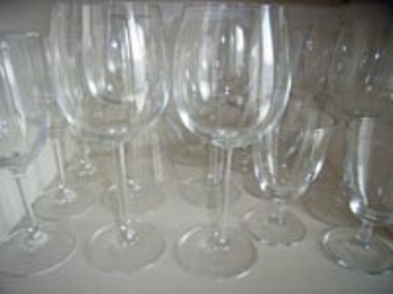 いろいろな種類のグラス