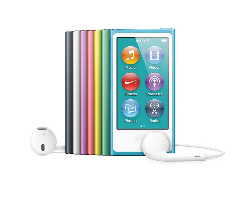 動画や写真の再生にも対応し、Bluetoothによるワイヤレスリスニングにも対応した第7世代「iPod nano」