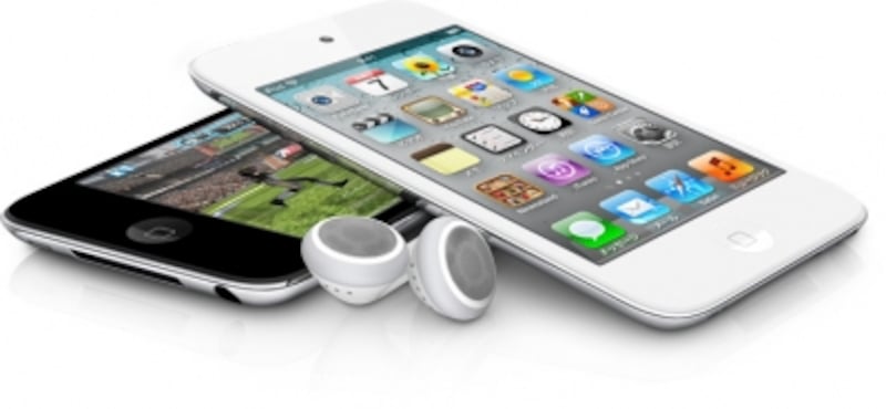 2011年10月に発売された「iPod touch」の新色ホワイトモデル。2011年はiPod nano、iPod Shuffle、iPod Classicの新モデル発表はなかった