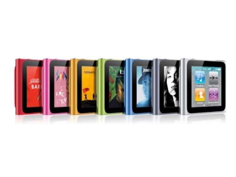 7色のカラーバリエーションの中からお気に入りを探すのも楽しい「iPod nano」