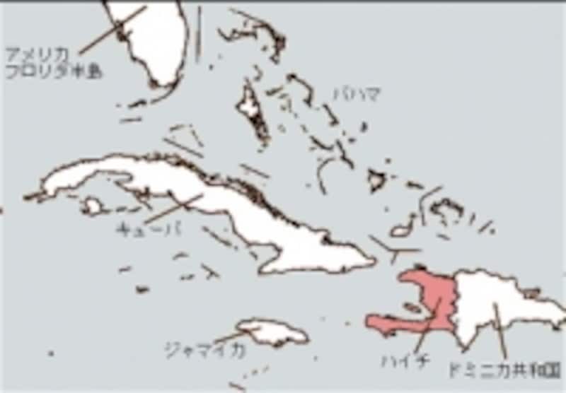 フロリダ半島の南、カリブ海の小島にハイチはある。