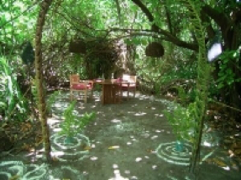 ジャングルの中にテーブルをセッティングするのもオンリクエスト