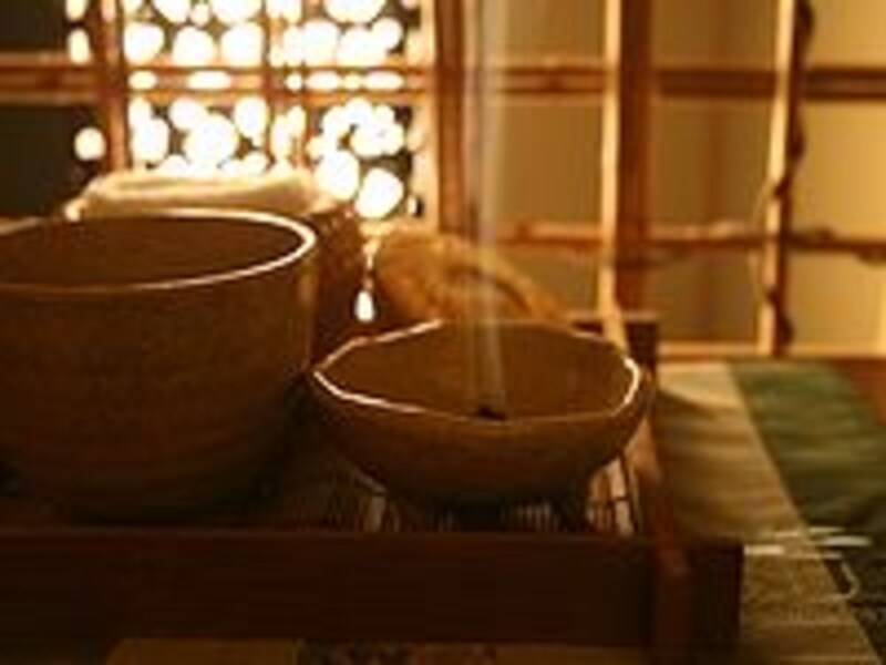 ヨモギ茶とお香