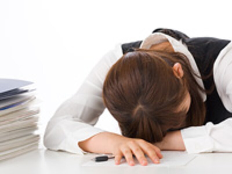 ぐったりした女性