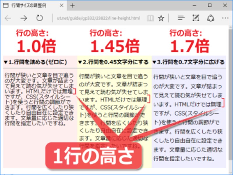 スタイルシートで文章の行間を調節する方法 ホームページ作成 All About