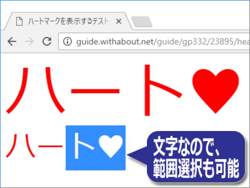 ハートマークを表示したい ハート記号の出し方 ホームページ作成 All About