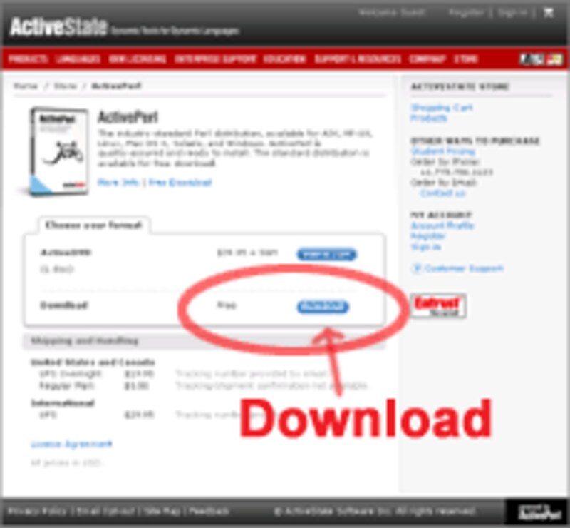 ActivePerlダウンロード2