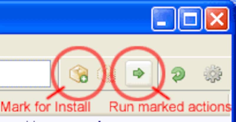 インストールボタン