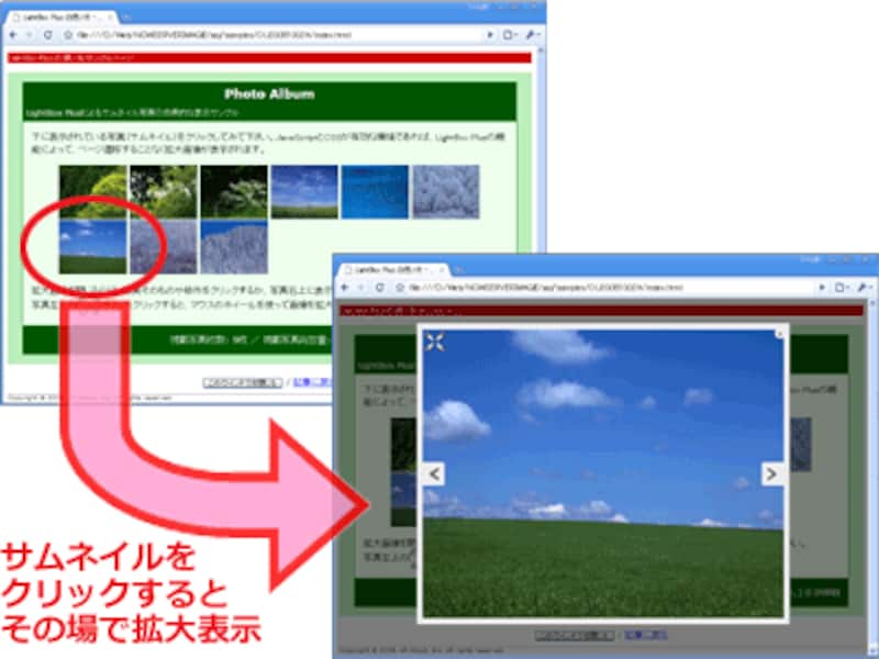 別窓を開かずに その場で拡大画像を表示する4つの方法 ホームページ作成 All About