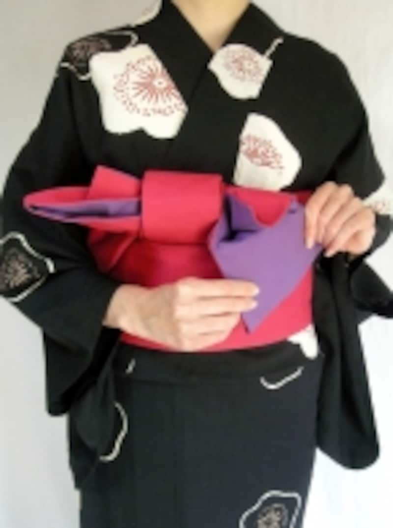 下の羽根から下ろす