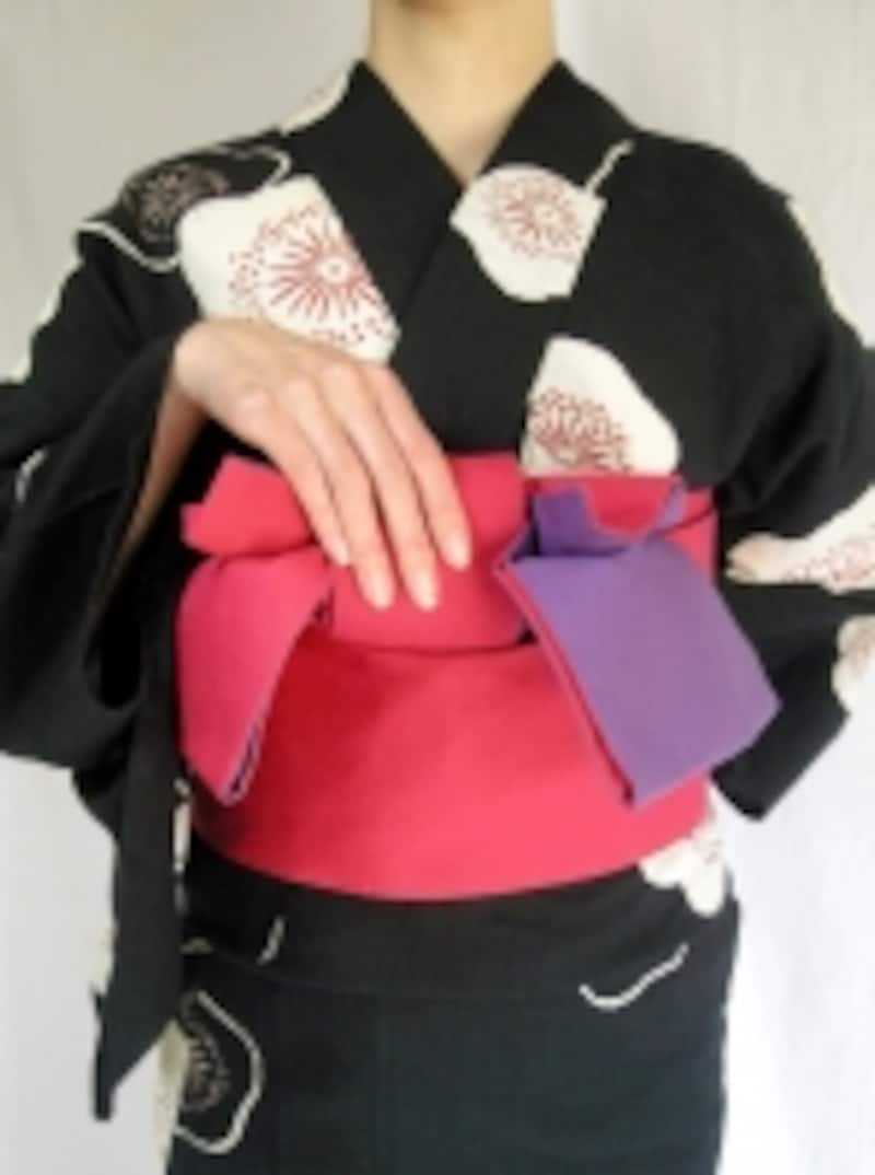 羽根をくずさないように