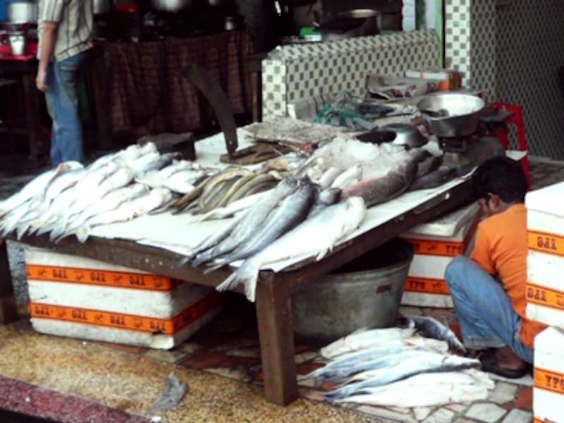 ベンガル人の魚マーケット