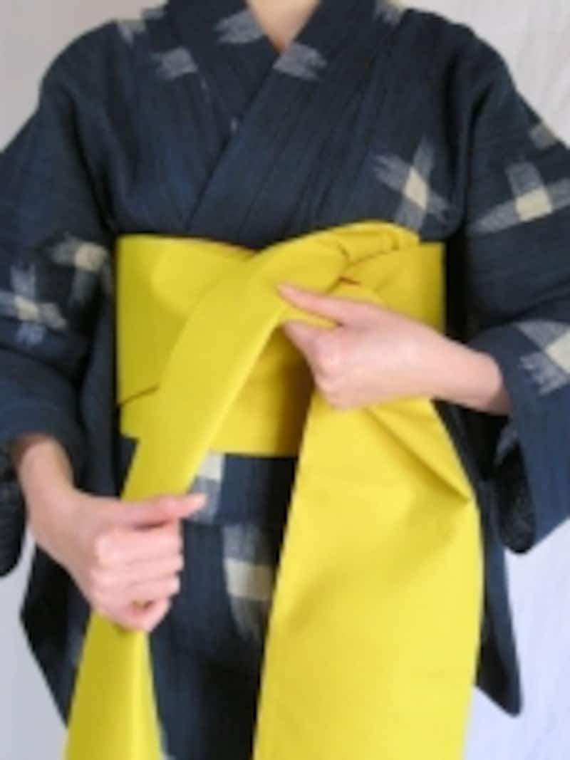 帯の流れに注意