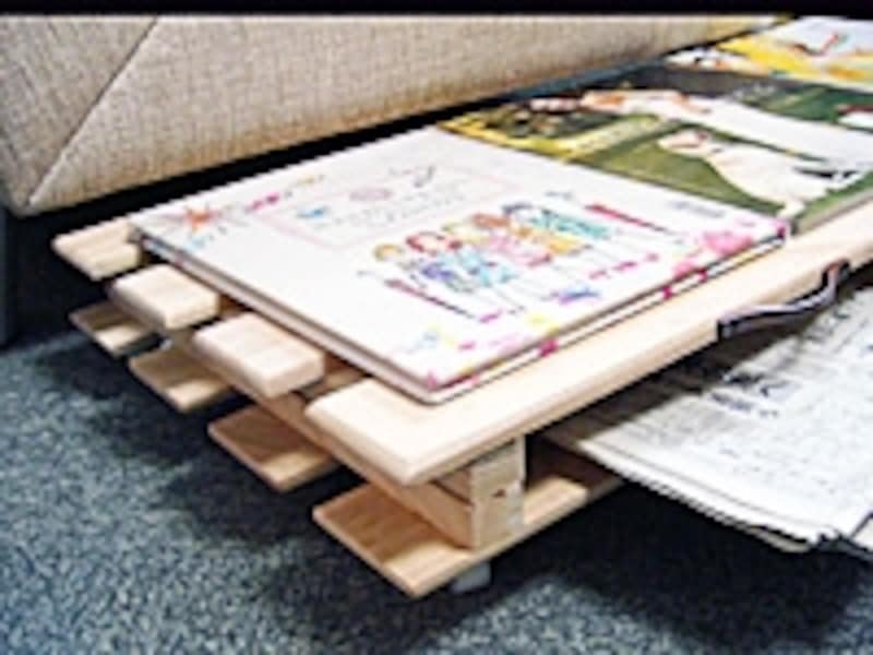 市販の金物取っ手を付けるとオシャレ。