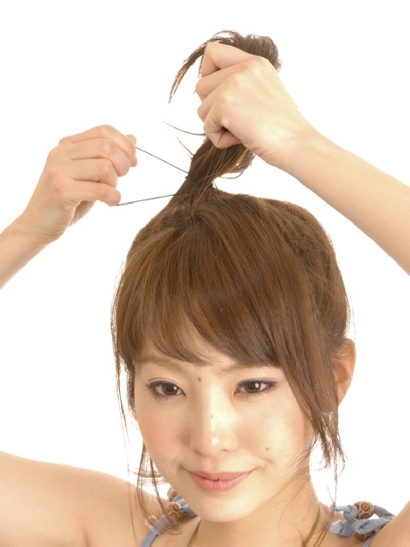 根元にしっかり結ぶ