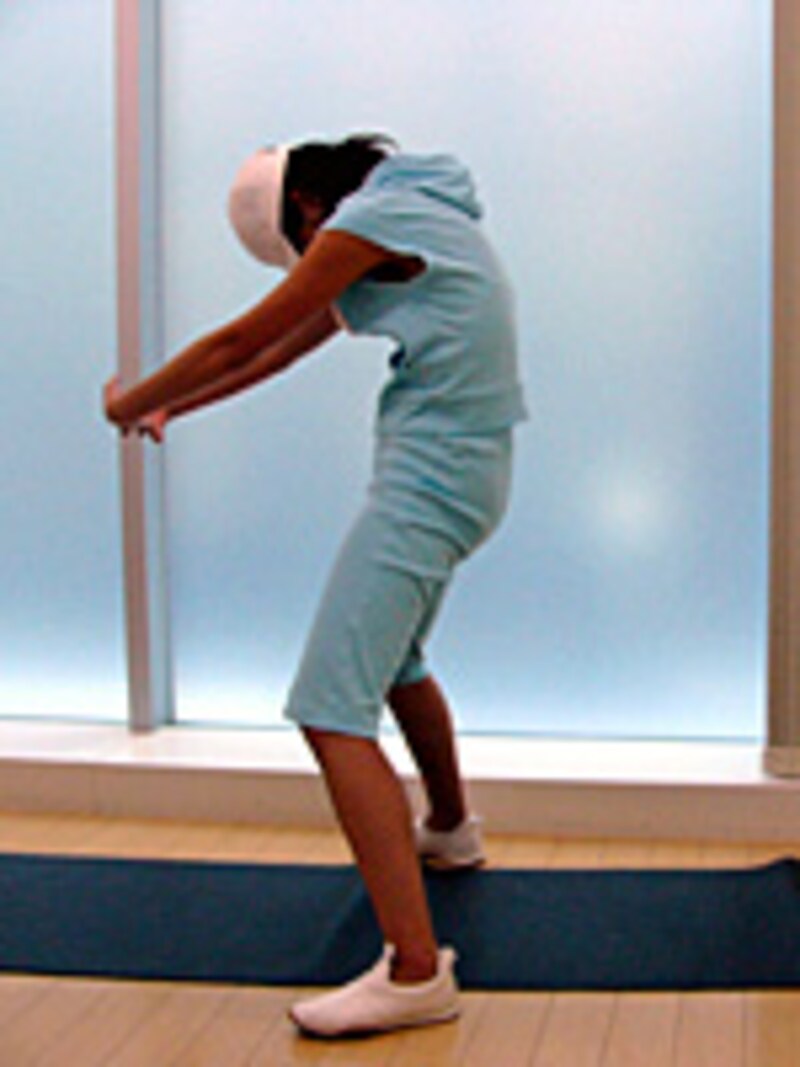 背中のストレッチ