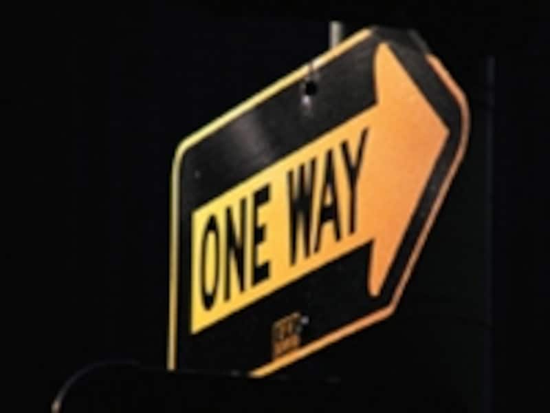 ONE WAYの標識
