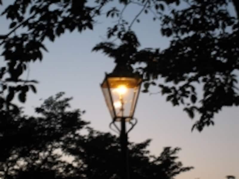 ガス灯風の灯りが、さらに幽玄さをかもし出しています