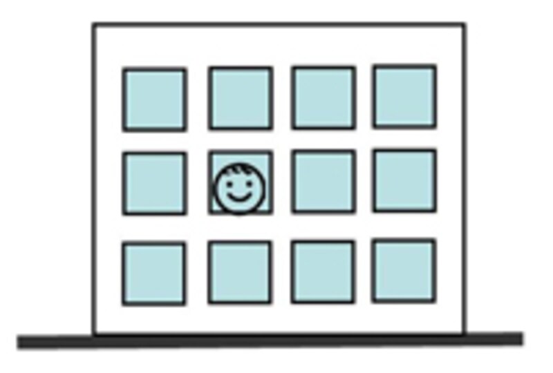 マンションでは上下左右の住戸が断熱材の役割を果たしてくれます。