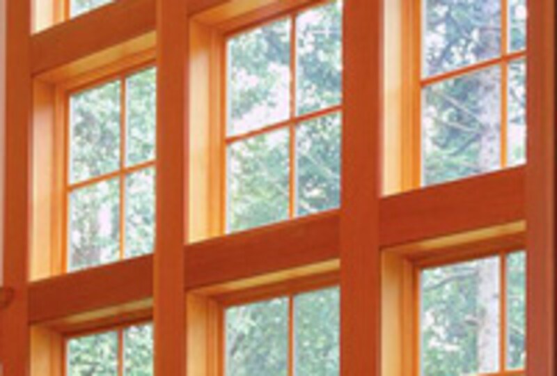 樹脂製サッシは木質感を出すことができ、インテリア性が高い（写真はイメージ）