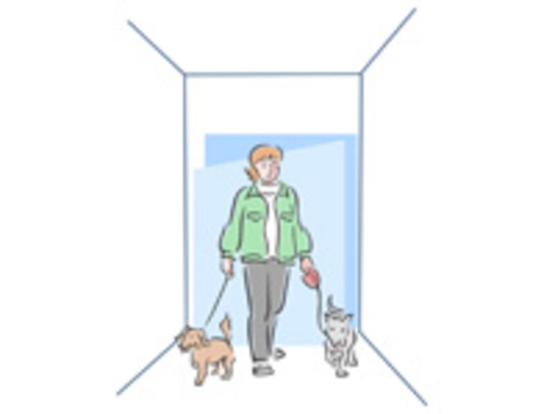 ペットと乗るときはリードを短く持ち、なるべく抱えること。そんな注意を守ることも大切です。