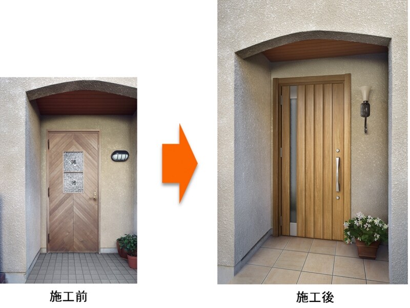 床の素材も空間のイメージや使い勝手を左右するもの。既存のタイル上に専用接着剤を用いて新しいタイルを張り付けるリフォーム向けの商品も。 [玄関床タイルリフォーム工法]　 LIXIL　 http://www.lixil.co.jp/ 