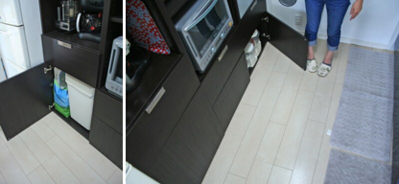 すべてを収納して、お掃除ラクラク