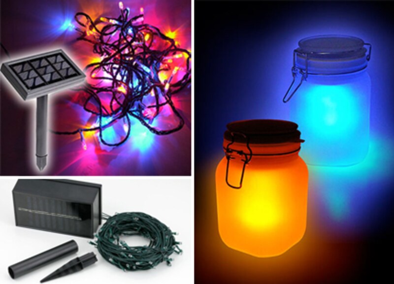 太陽の力で輝く、エコなイルミネーション