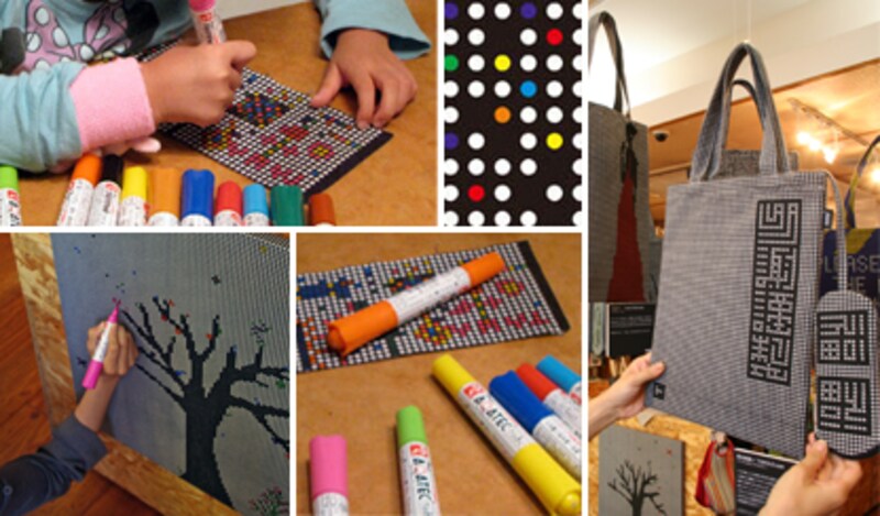 色をつける楽しさを店頭でも体験