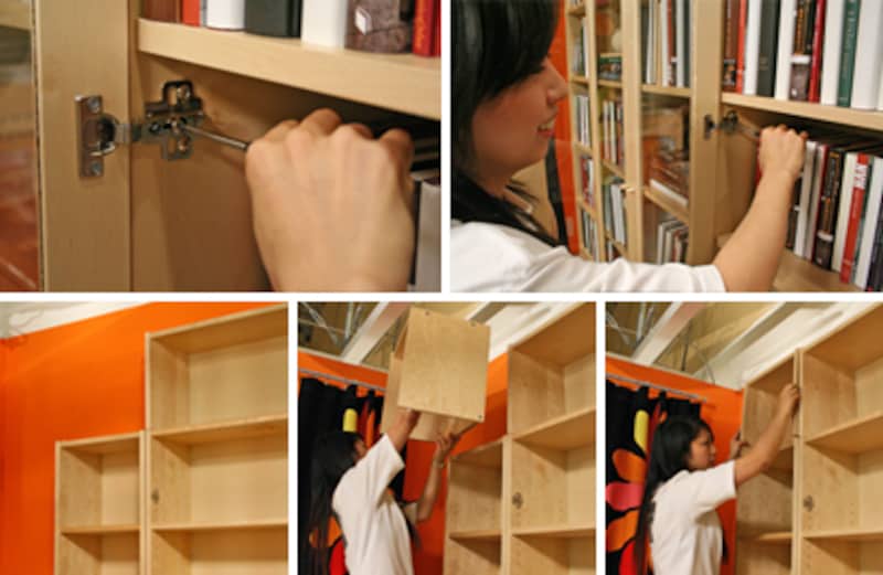 大切な本の収納には、扉付きの書棚がお薦め