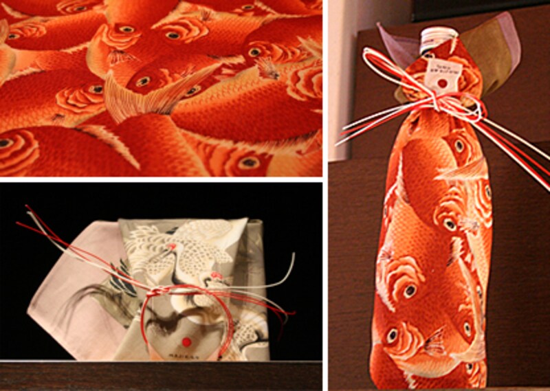 包むだけでインテリア映えする和柄のバンダナ