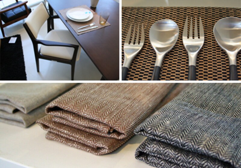 柳宗理のカトラリーや、ランチョンマットも充実