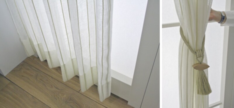 カーテンサンプルは自宅で確認