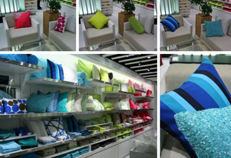 クッションカバーをちょっと変えると、お部屋の印象が変わります