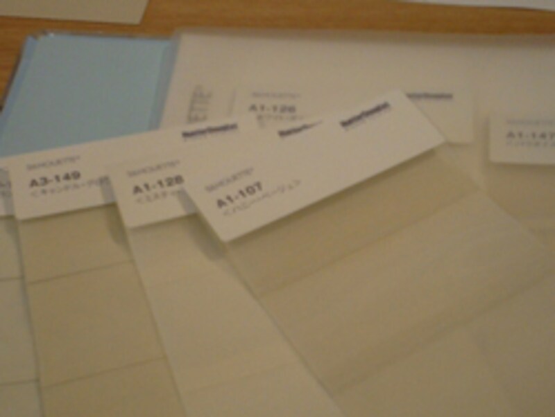 IDEE SHOP二子玉川店で選んだカラーサンプル