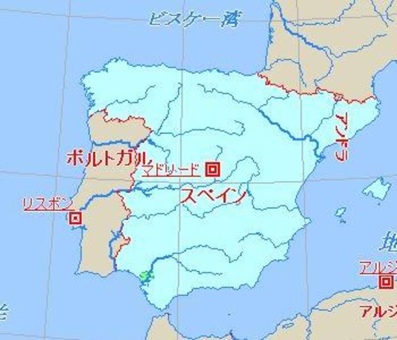 イベリア半島地図
