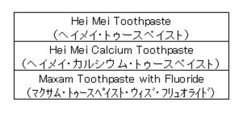 危ない歯磨き粉リスト４