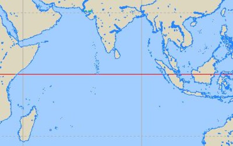 インド洋の地図