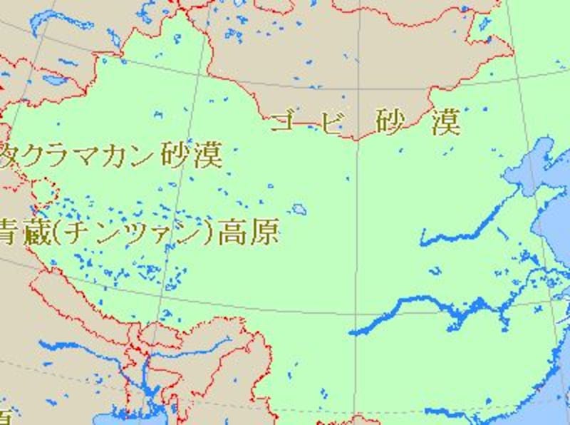 中国の地図