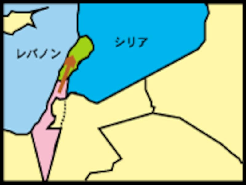 イスラエル周辺地図