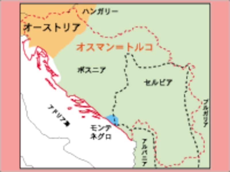16世紀中頃のバルカン勢力図