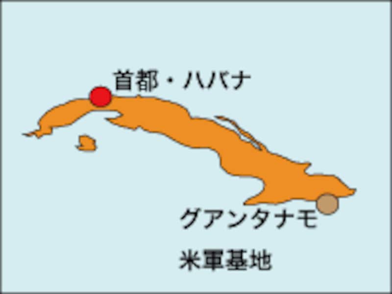 キューバの地図