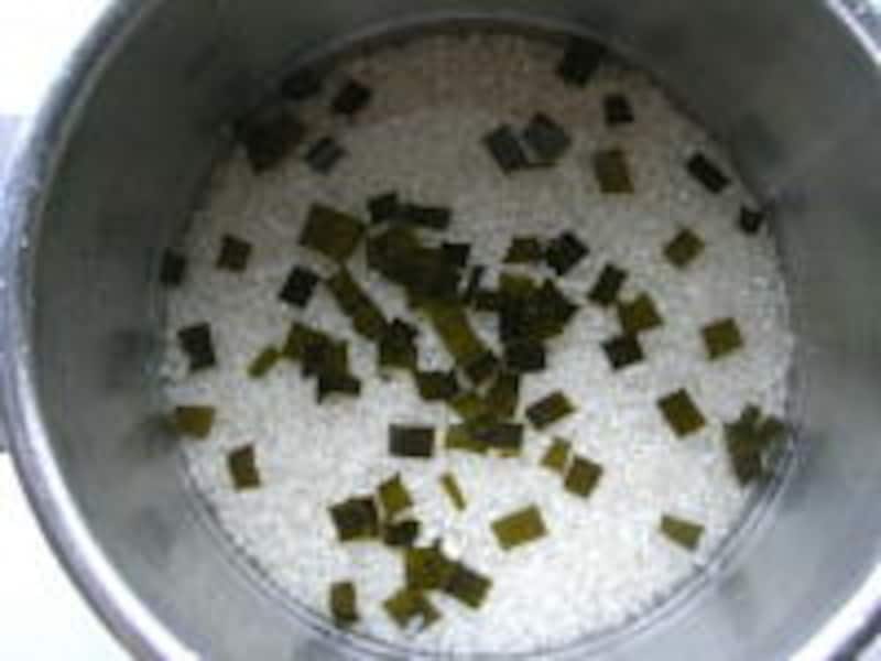 ひよこ豆ごはん手順１