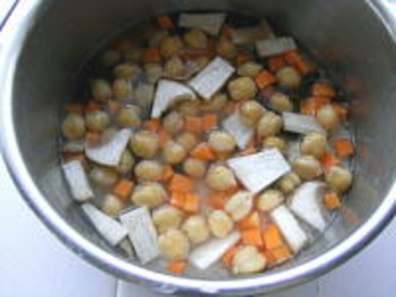 ひよこ豆ごはん手順３