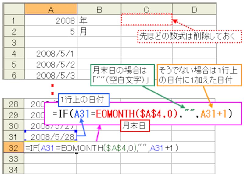 2 2 Excelで各月の日付を自動で入力する方法 エクセル Excel の使い方 All About